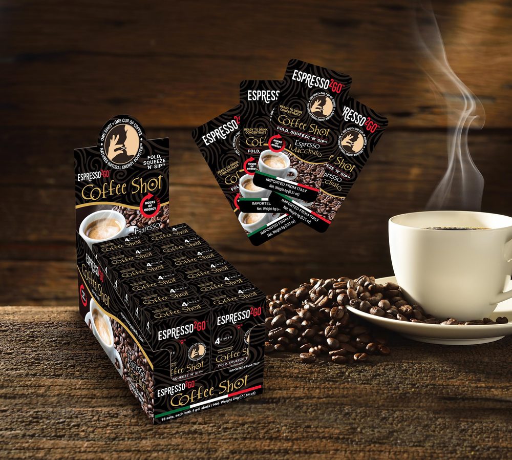 Espresso2Go coffee shot display